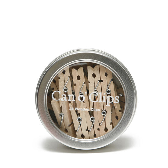 Cavallini Mini Wooden Clips In Tin