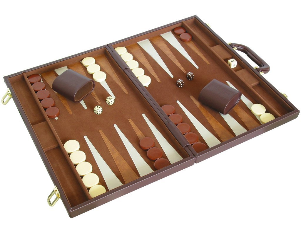 Everest Backgammon 15" Brown/Tan
