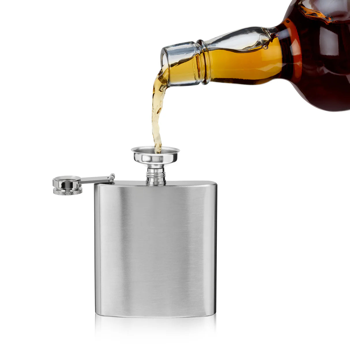 Stainless Steel Flask with Funnel 6oz