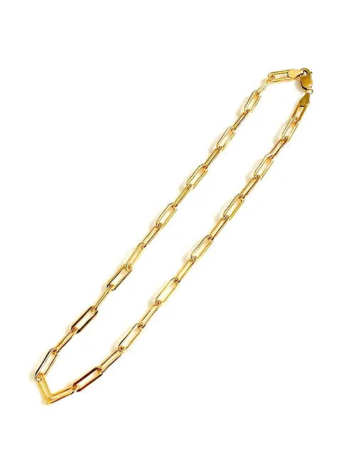 Annabelle's Collection 14kt Paperclip Link Necklace 16"