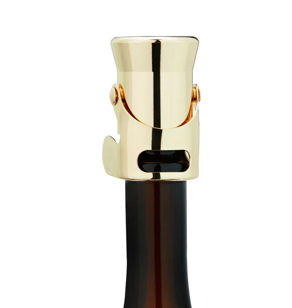Viski Heavyweight Champagne Stopper Gold