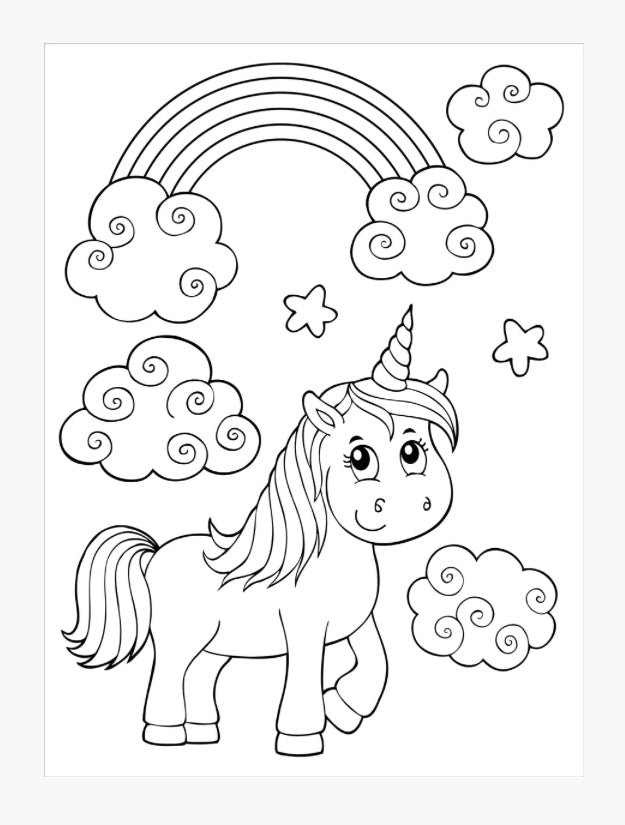 Unicorns Colouring Book