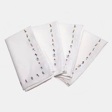 Powderhound Napkins  4 x Ski Chain