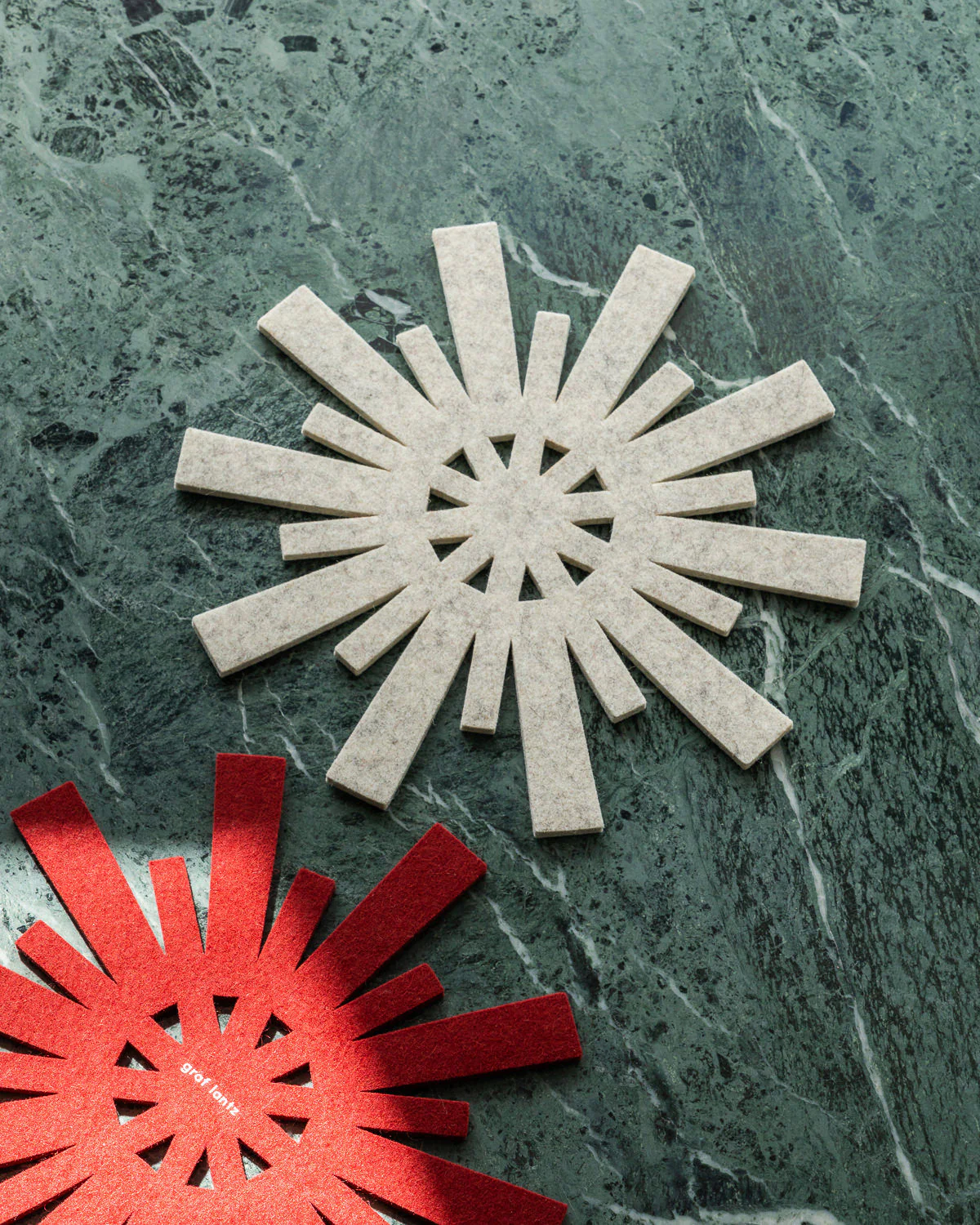 Graf Lantz Felt Trivet Snowflake