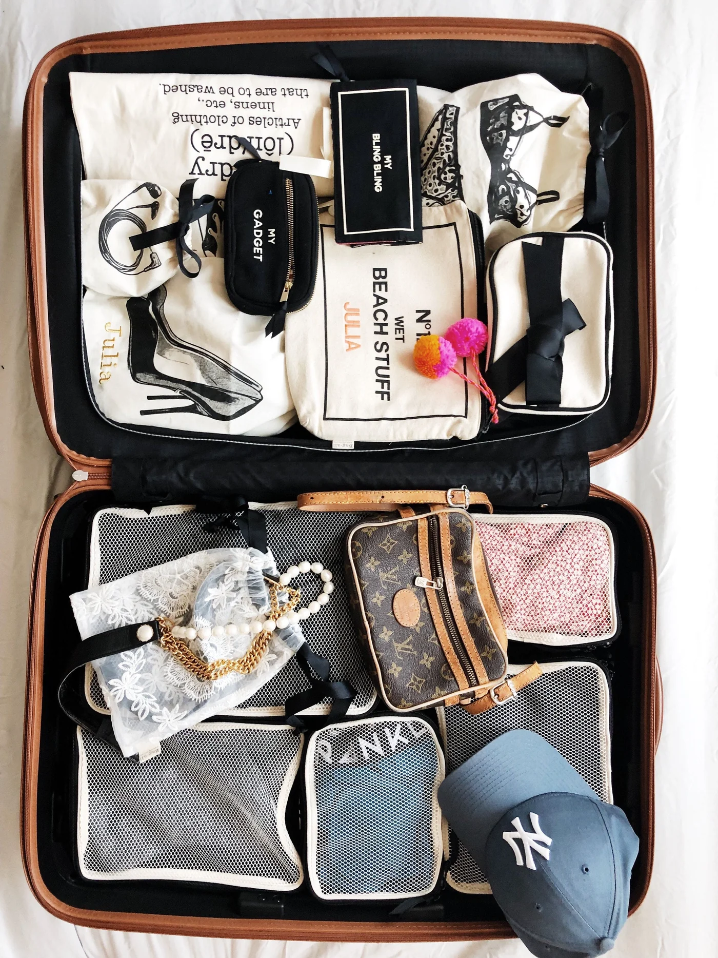 Bag All Cotton Packing Cubes 3 pack Black