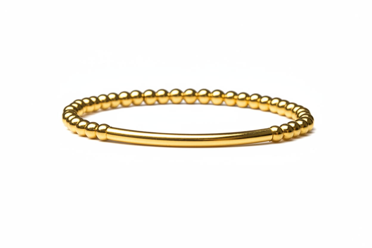 Annabelle's Collection 14kt GF 4mm Bead and Bar