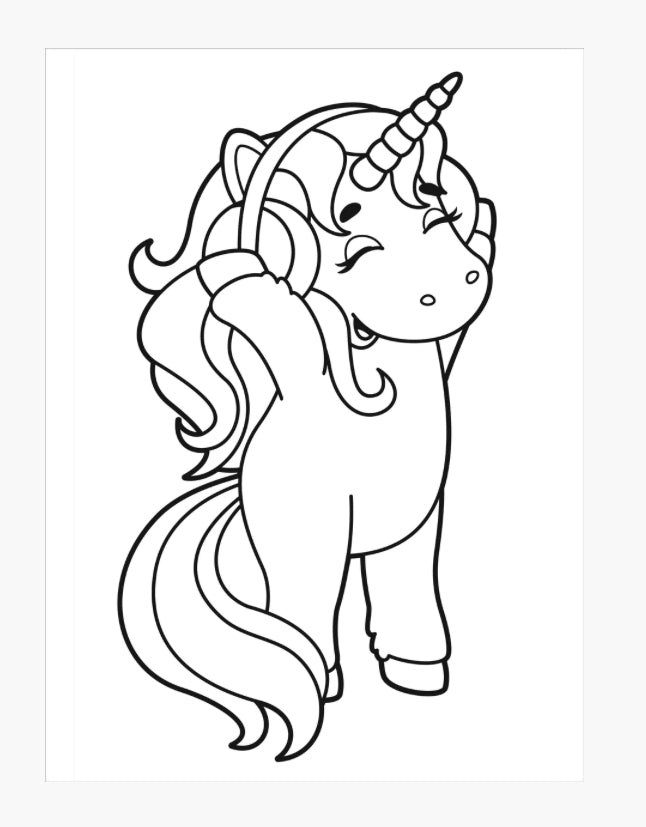 Unicorns Colouring Book